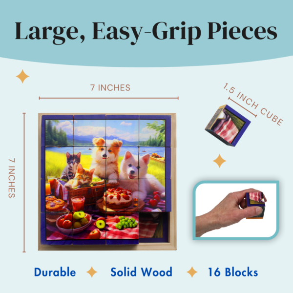 6-in-1 Wooden Block Puzzle - Image 4