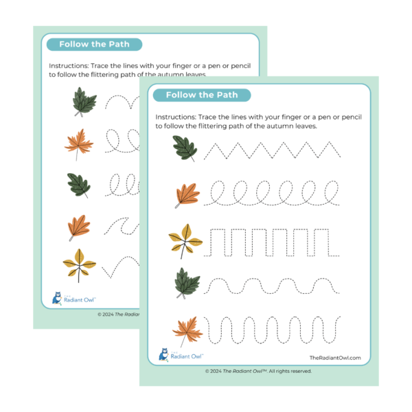 Fall Leaves Tracing Play (Download)