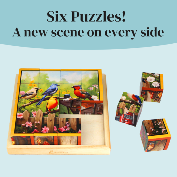 6-in-1 Wooden Block Puzzle - Image 2