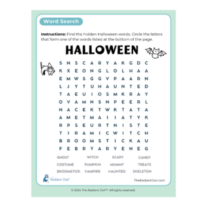 Halloween Word Search (Download)
