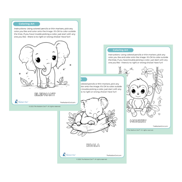 Land Animals Coloring Pages (Download)