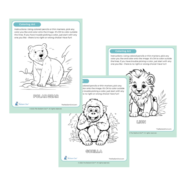 Land Animals Coloring Pages #2 (Download)