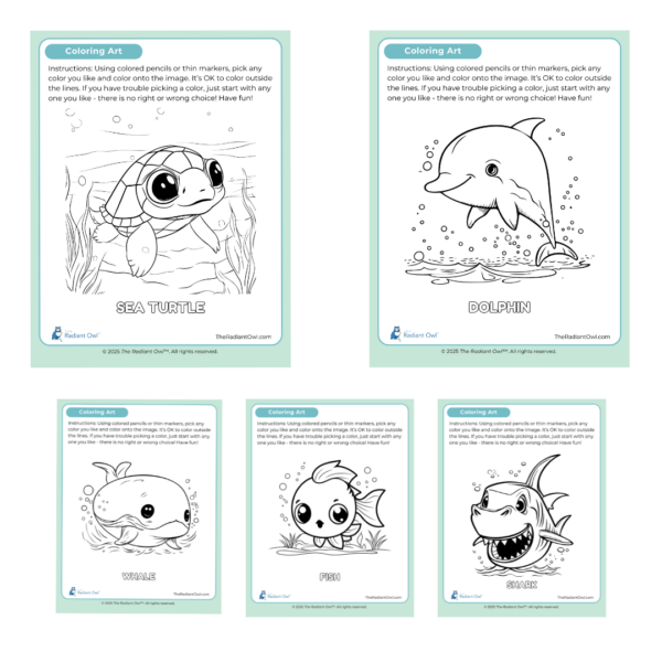 Sea Animals Coloring Pages (Download)