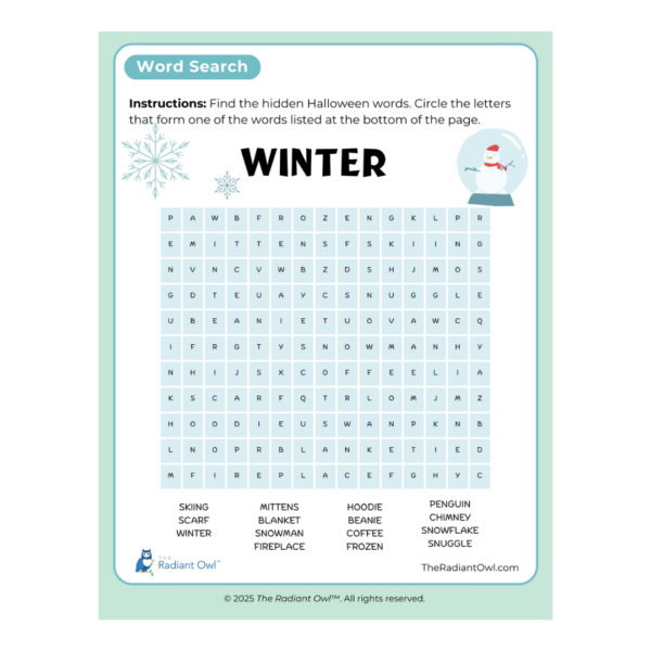 Winter Word Search 2 (Download)