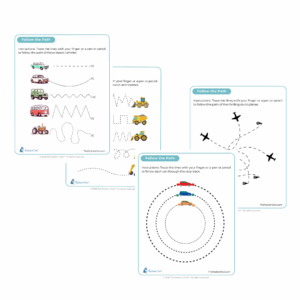Wheels & Wings Tracing Games (Download)